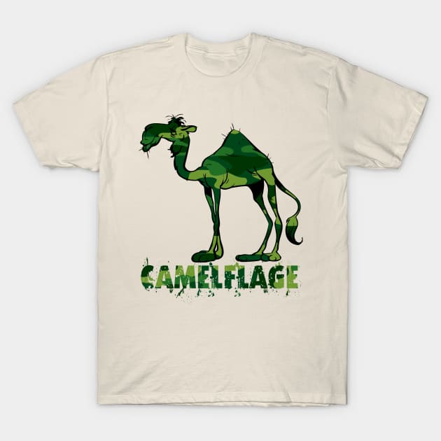 Camelflage T-Shirt by DavesTees